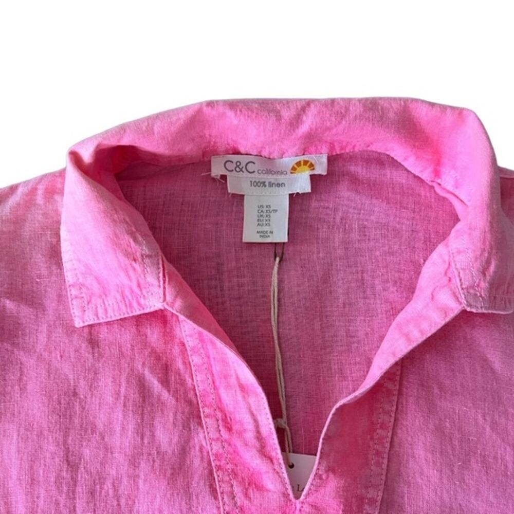C&C California 100% Linen Tunic Size XS‎ NWT - Picture 4 of 7